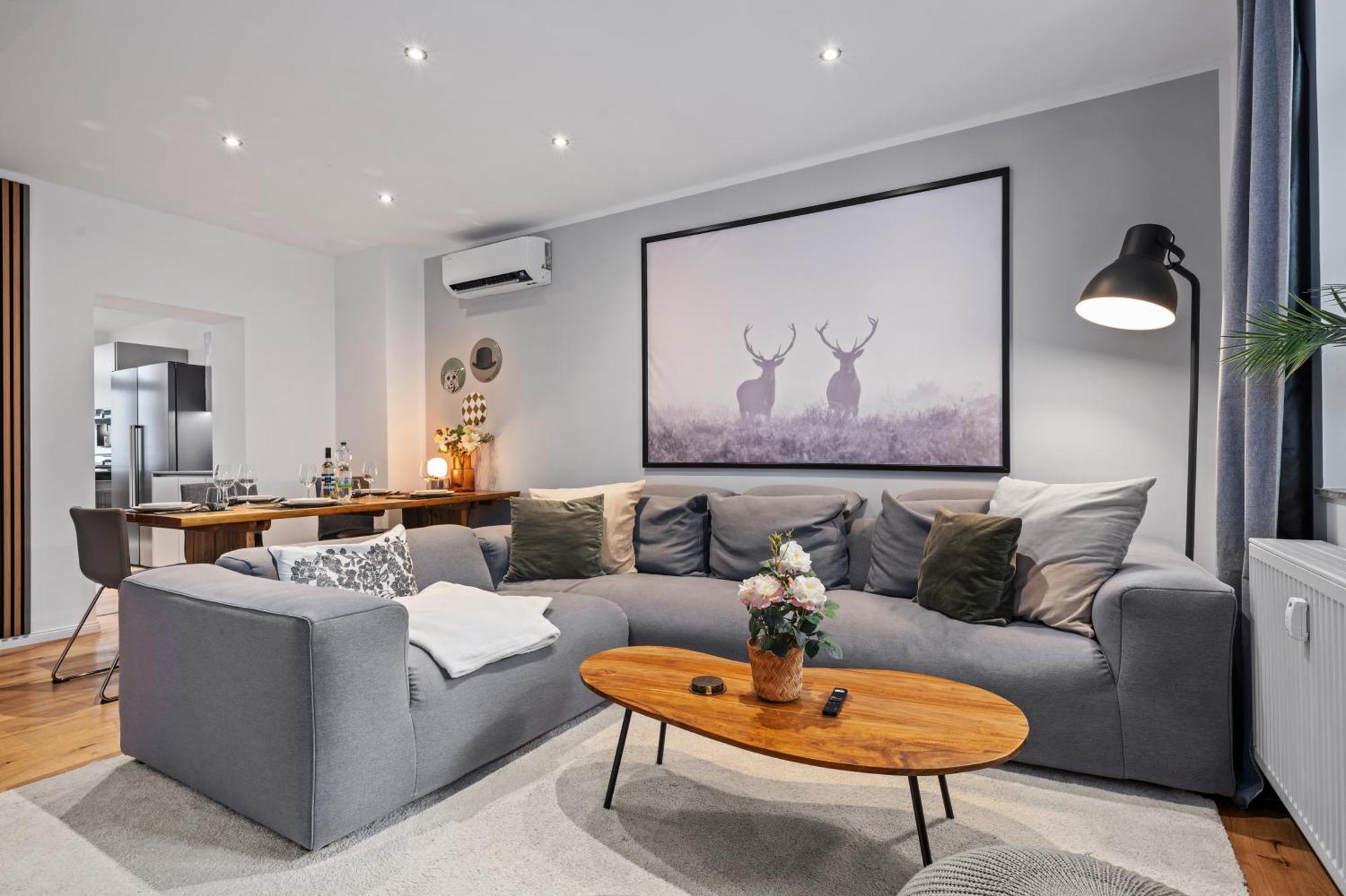 Edler Wohnraum Schlossteich-Suite 3 Sz Mit Zwei Balkonen, Kaffeevollautomat, Kamin, Klima, Lift & Zwei Parkplaetzen Chemnitz Exteriör bild